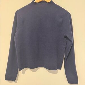 Classic Navy Long Sleeve Women's Sweater